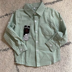 Toddler boys button down